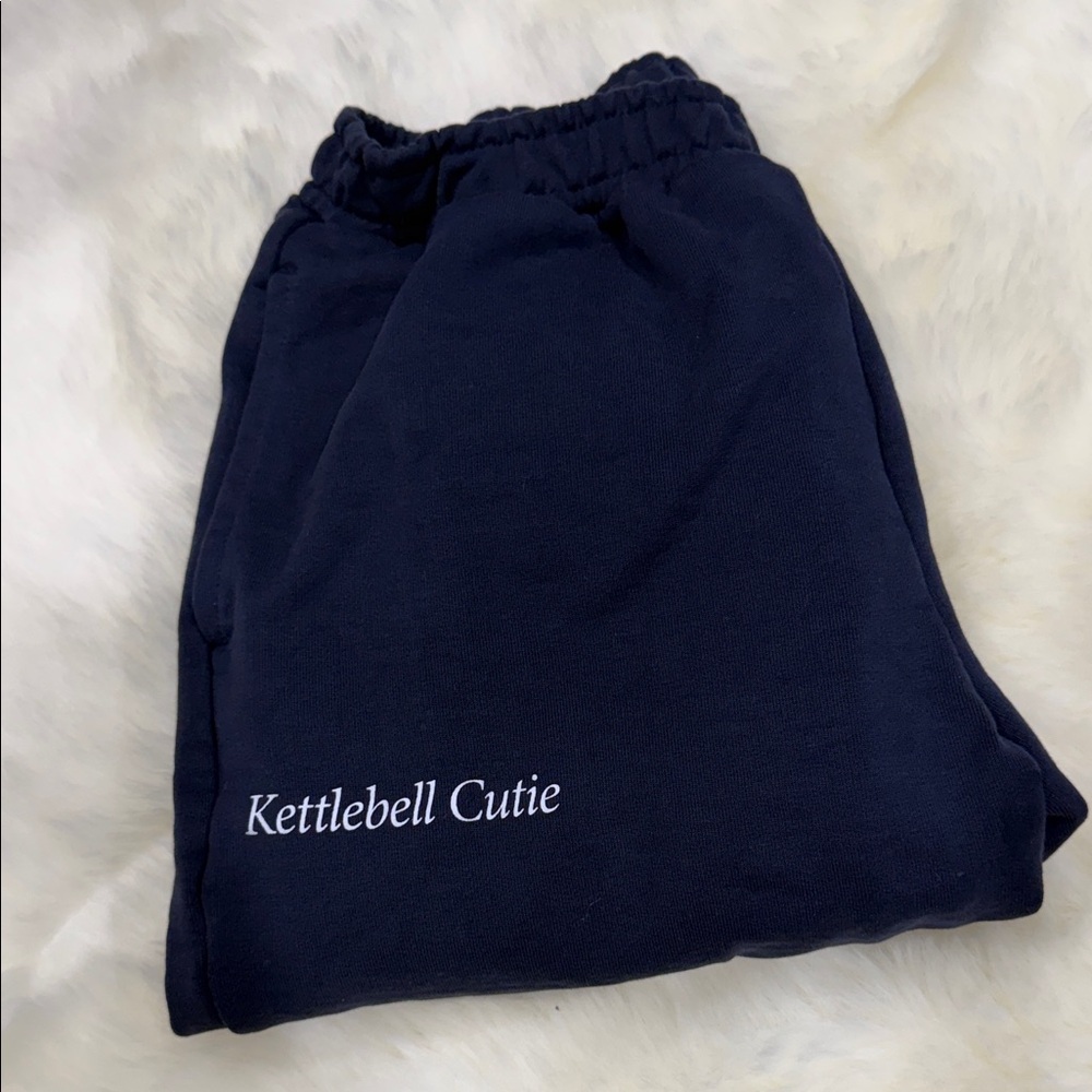 Brand new (w/o tags) Gymshark Kettlebell Cutie Oversized Joggers - Heavy Blue